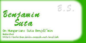 benjamin suta business card